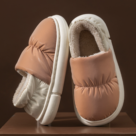 全包跟加绒棉拖鞋 粉色 36-37